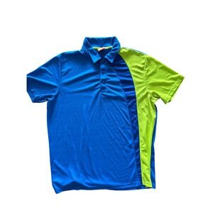 Puma Men's Sportlifestyle Golf Polo Blue Neon‎ Green XL Breathable Performance